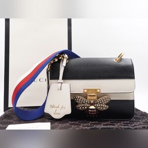 BY58 💚 Gucci Calfskin Sylvie Web Queen Margaret